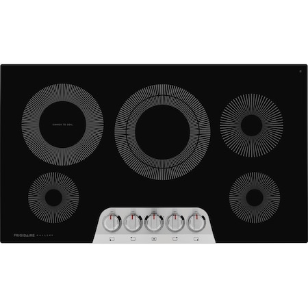 Frigidaire Frigidaire Gallery 36-in. Stainless Steel Electric Cooktop with EvenTemp and LED Knobs GCCE3670AS